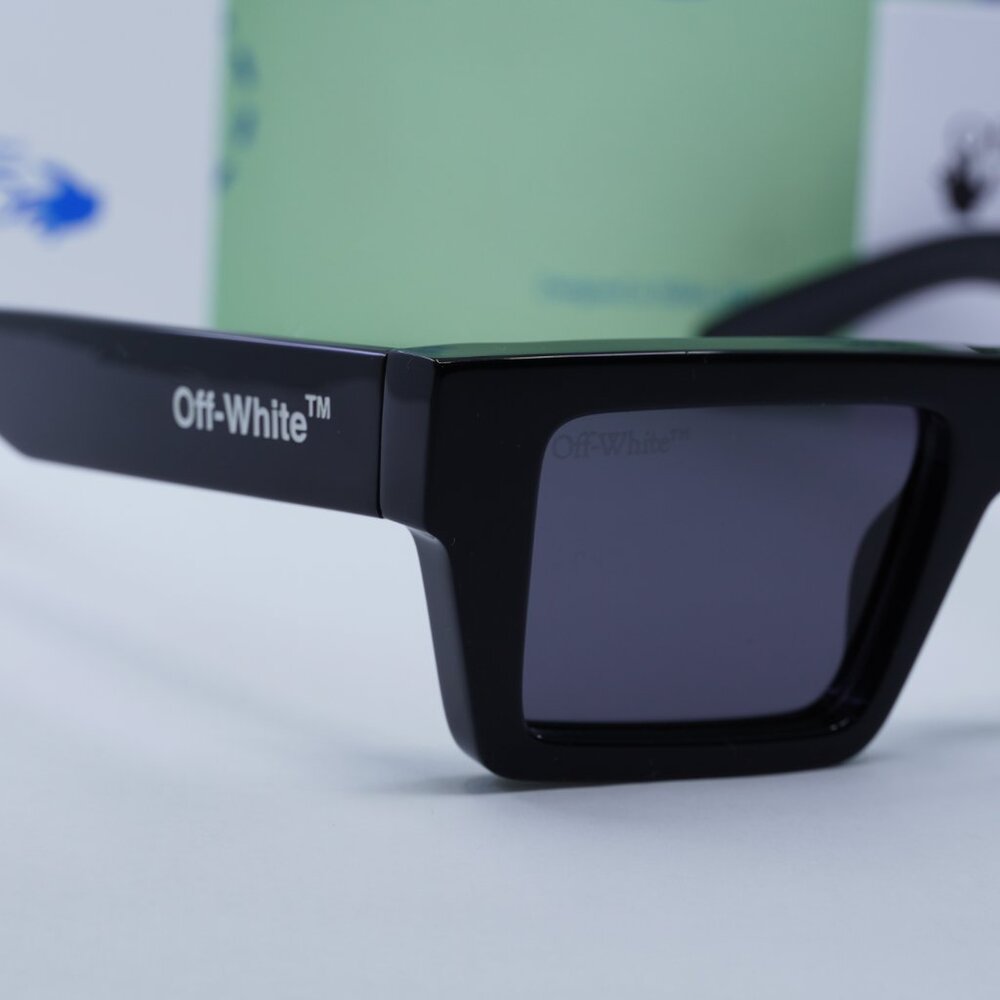 Final Price! Off-White OERI017 NASSAU 1007 Black Sunglasses - Picture 8 of 14